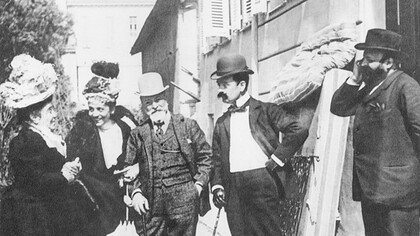 Eleonora Duse e Matilde Serao, Francesco Paolo e Tristan Bernard, 1897 (Giuseppe Primoli)