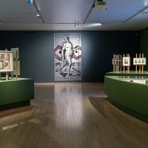 Reinventar América: construir, borrar, repetir, vista de exhibición. Cortesía del Museo Amparo 