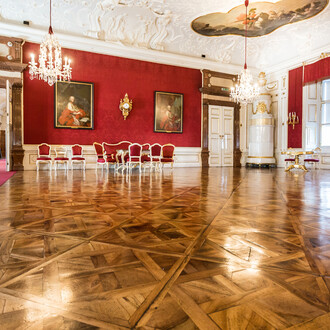 Die staatsräume der Residenz, ausstellungsansicht. Mit freundlicher genehmigung des DomQuartier Museums