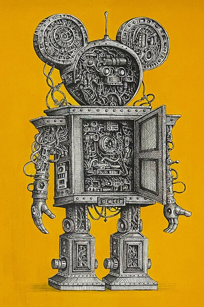 Ömer Faruk Yaman, Anima machina. Courtesy of Pg Art Gallery