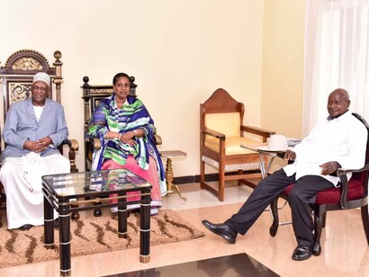 His Excellency the President of Uganda Yoweri Kaguta Museveni visits His Royal Majesty
