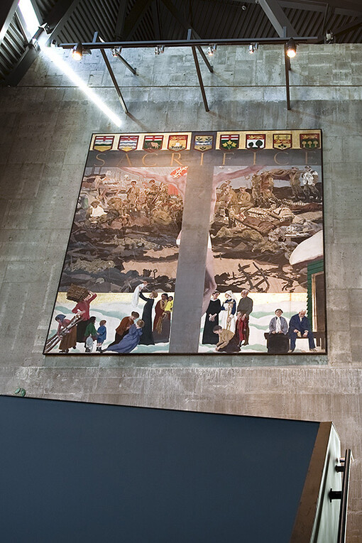 Moriyama regeneration hall, exhibition view. Courtesy of Canadian War Museum