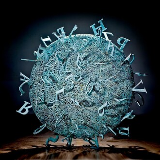 Steve Tobin, Syntax, 2010, bronze, unique, 36 x 36 x 20 inches