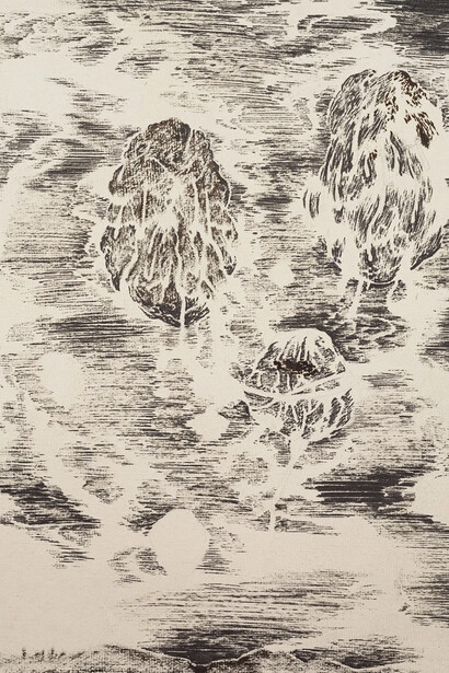 Abdelkader Benchamma, Komentenbuch - Crying stones, 2025. Courtesy of Gallery Isabelle