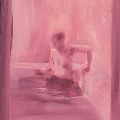 Leo Ragno, Swimming memories (dettaglio), olio su tela