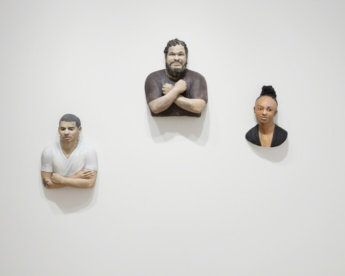 John Ahearn / Rigoberto Torres, Exhibition view. Courtesy of Alexander and Bonin