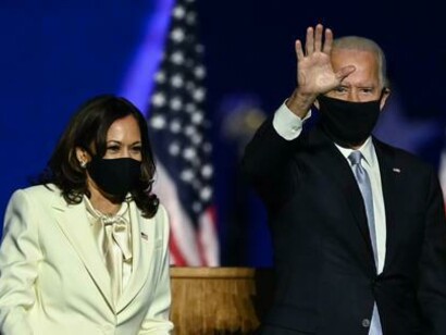 Kamala Harris and Joe Biden