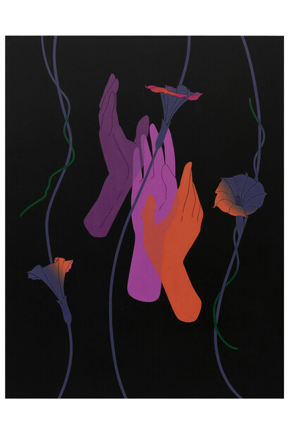 Aliza Morell, Undercurrent, 2022, oil and acrylic on linen, 28x22 inches. Courtesy of the artist and Massey Klein Gallery
