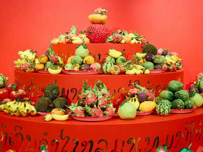 Mechelle Bounpraseuth, ສູ້ສູ້ sou sou, exhibition view. Courtesy of Art Gallery of NSW