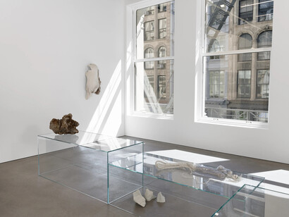 Edith Dekyndt, Notes on what is what, exhibition view. Courtesy of Marian Goodman Gallery 