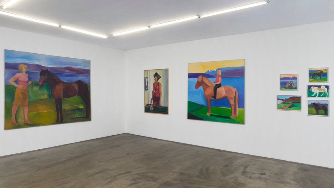 Louisa Matthiasdottir, exhibition view. Courtesy of Tibor de Nagy Gallery