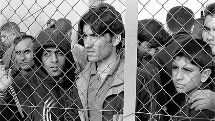 Arrested refugees-immigrants in Fylakio detention center, Evros, Greece