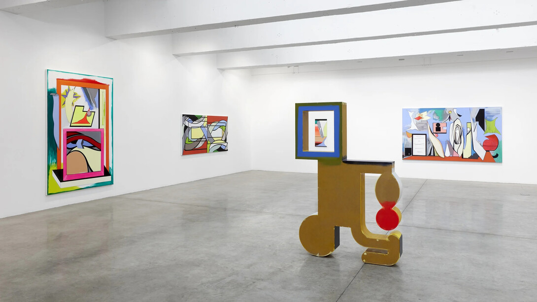 Thomas Scheibitz, Argos eyes, exhibition view. Courtesy of Tanya Bonakdar Gallery