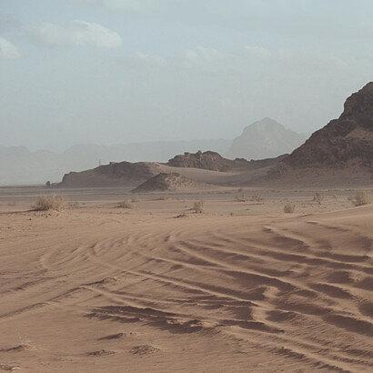 Wadi Rum, Jordan: the environment is deteriorating rapidly as a result of climate change