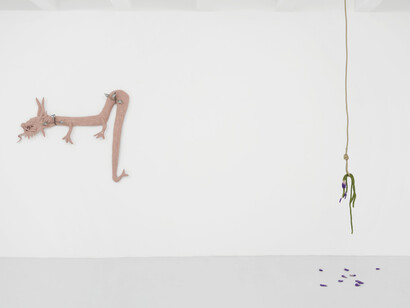 Anthony Coleman e Guadalupe Salgado, Near to singularity, unclear which side… vista della mostra. Per gentile concessione di The Flat - Massimo Carasi