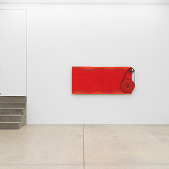 Moira Dryer, Perpetual painting, exhibition view. Courtesy of Magenta Plains