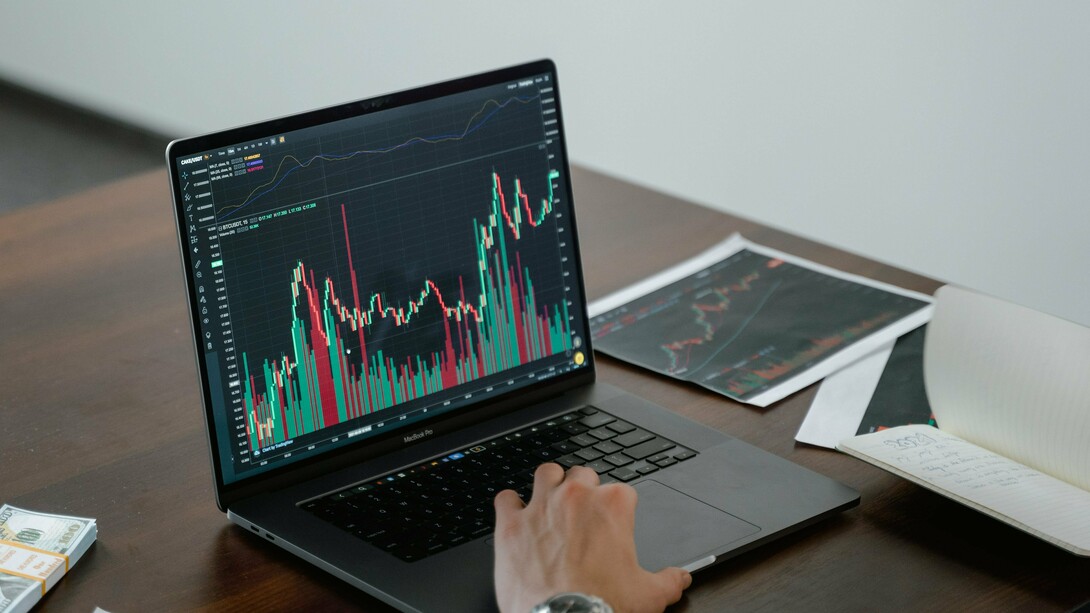 A laptop open on a desk. Technology is changing our lives 