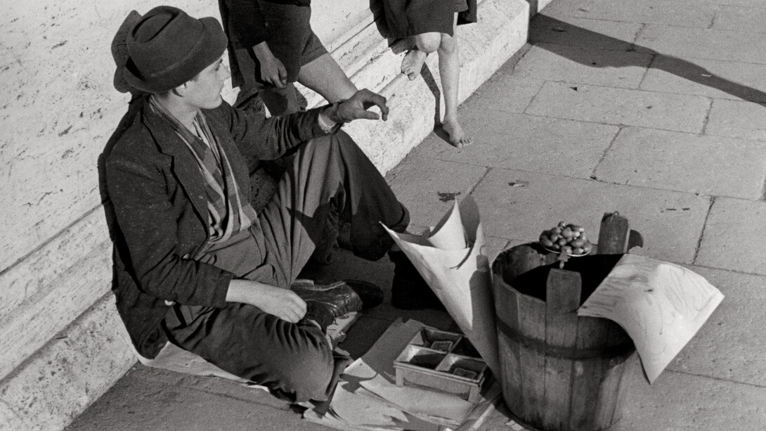 Cesare Barzacchi, L’olivaro di Ponte Garibaldi, Roma, 1939, © Eredi Cesare Barzacchi