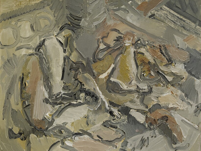 Jaime Valtierra, Meat, 2014, Oil on Canvas
