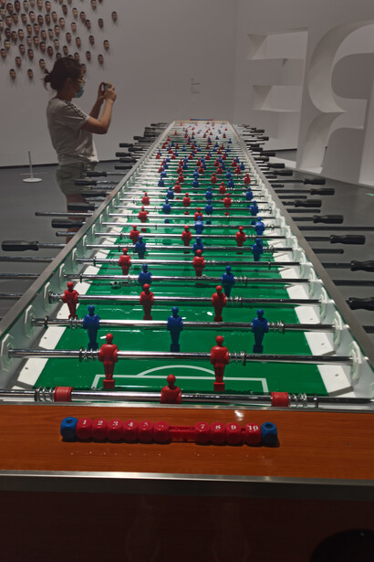 Maurizio Cattelan, Wish You Were Here, exhibition view, Sea World Culture and Arts Center in Shenzhen, China, ph. Daniel Gauss