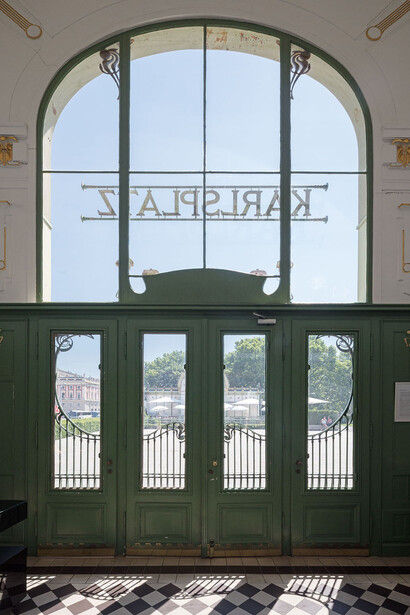 Otto Wagner Pavillons, Karlsplatz. Mit freundlicher genehmigung des Musa Museums