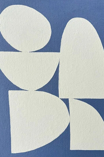 Erica Hauser, Tuesday blue stack (detail), 2026. Courtesy of Robin Rice Gallery