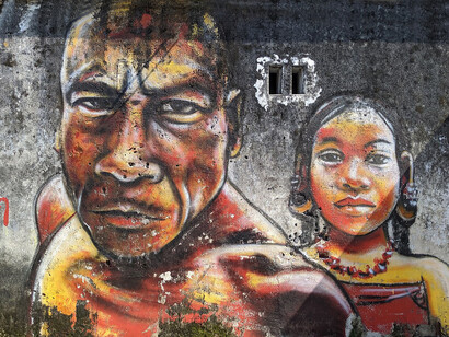 Street art in Lebuh Ah Quee Penang Malaysia