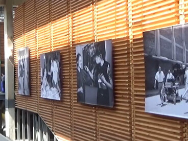 A gallery of cinematic images at Cineteca Nacional Chapultepec, Mexico City, Mexico, reflecting the preservation of the country's rich filmmaking heritage
