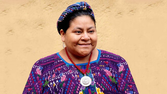 In 1992, Rigoberta was youngest person and first indigenous person to receive the Nobel Peace Prize