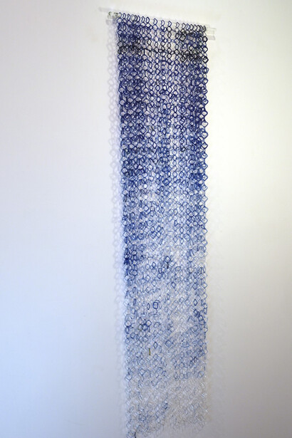 David Licata, Purple Fade, 2014, borosilicate torch-worked glass, 50 x 20 inches