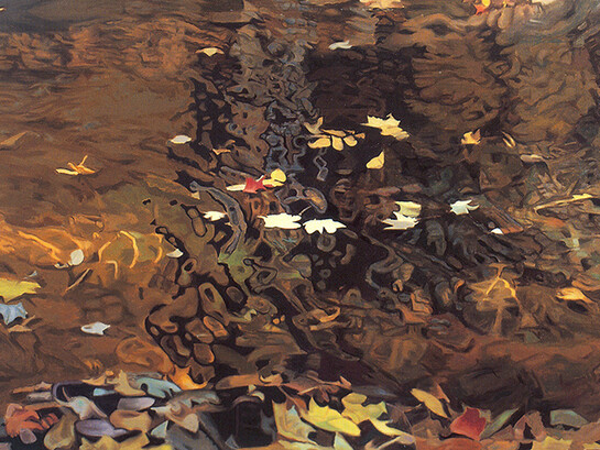 Ralph L. Wickiser, Into the Eddy, Oil on canvas, 47" x 70", 1981