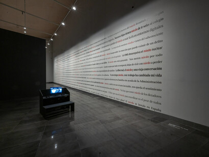 Antoni Muntadas, Other fears, exhibition view. Courtesy of Museo Universidad de Navarra