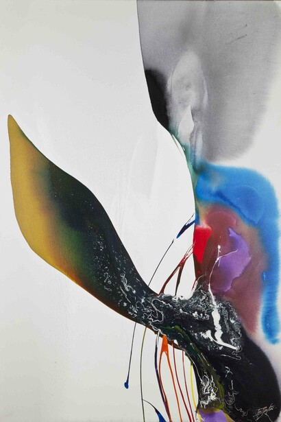 Paul Jenkins, Phenomena mephisto stance, 1969, acrylic oh canvas, courtesy Galleria Open Art, Prato