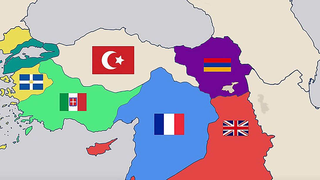 The Treaty of Sèvres map, 1920