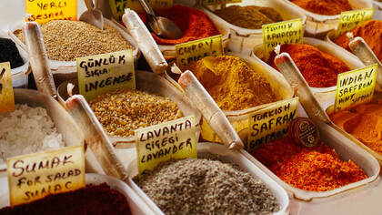 Spice market in Turkey