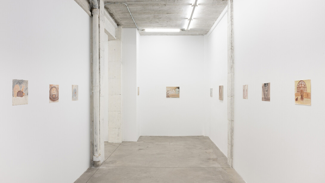 Monique Gies, Anagnórisis, vista de exhibición. Cortesía de la Galería The Goma 