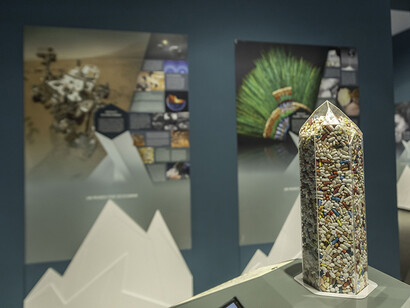 El poder de los cristales, vista de exhibición. Cortesía de Casa de la Ciencia