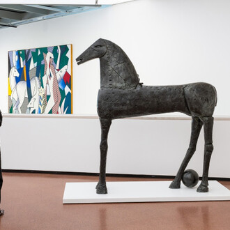 Verschiedene künstler, Animalia. Von tieren und menschen, ausstellungsansicht. Mit freundlicher genehmigung der Heidi Horten Collection