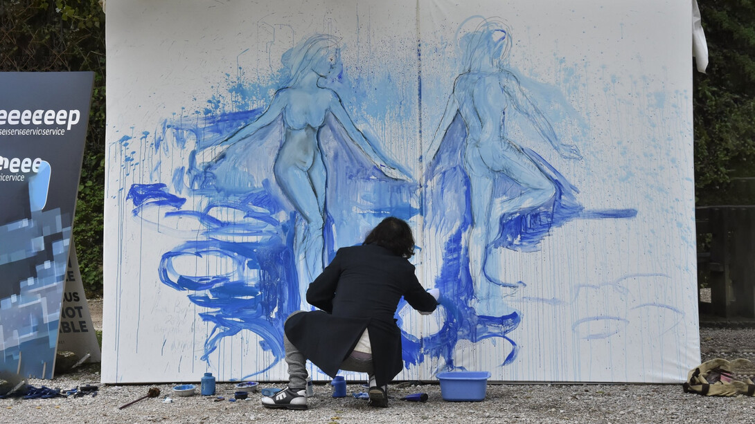 Igor Borozan, Live art performance, ph. Amedeo Cavani
