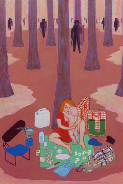 Guillaume Pinard, Tile family (detail), 2025. Courtesy of Anne Barrault Gallery