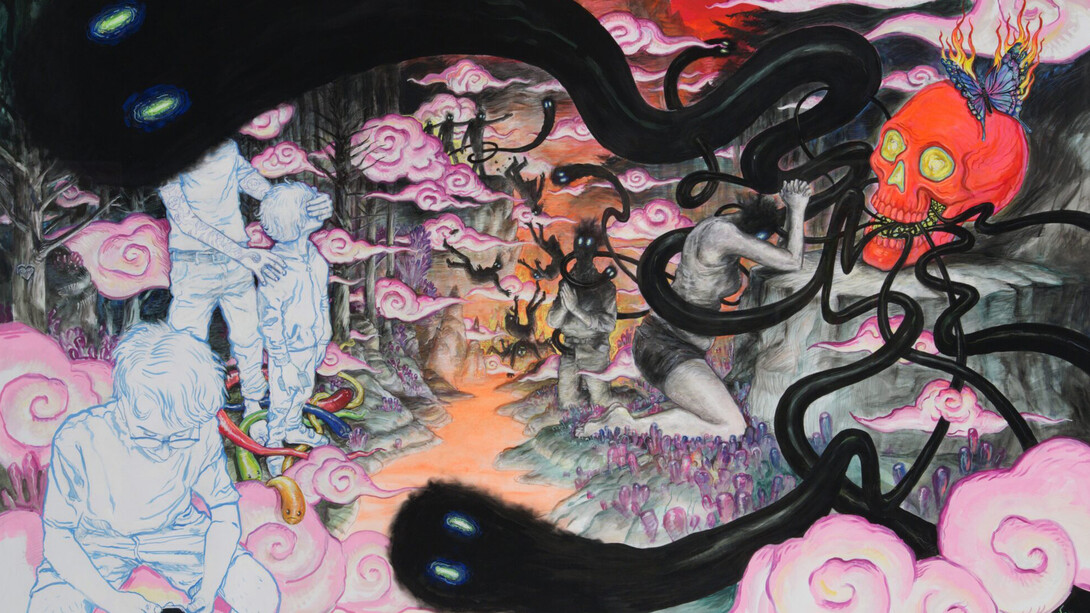 Winshluss, The followers (detail), 2025. Courtesy of Galerie Vallois