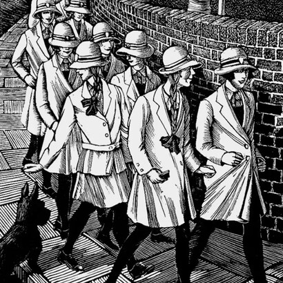 Grabado “El cocodrilo”, Tirzah Garwood 1929