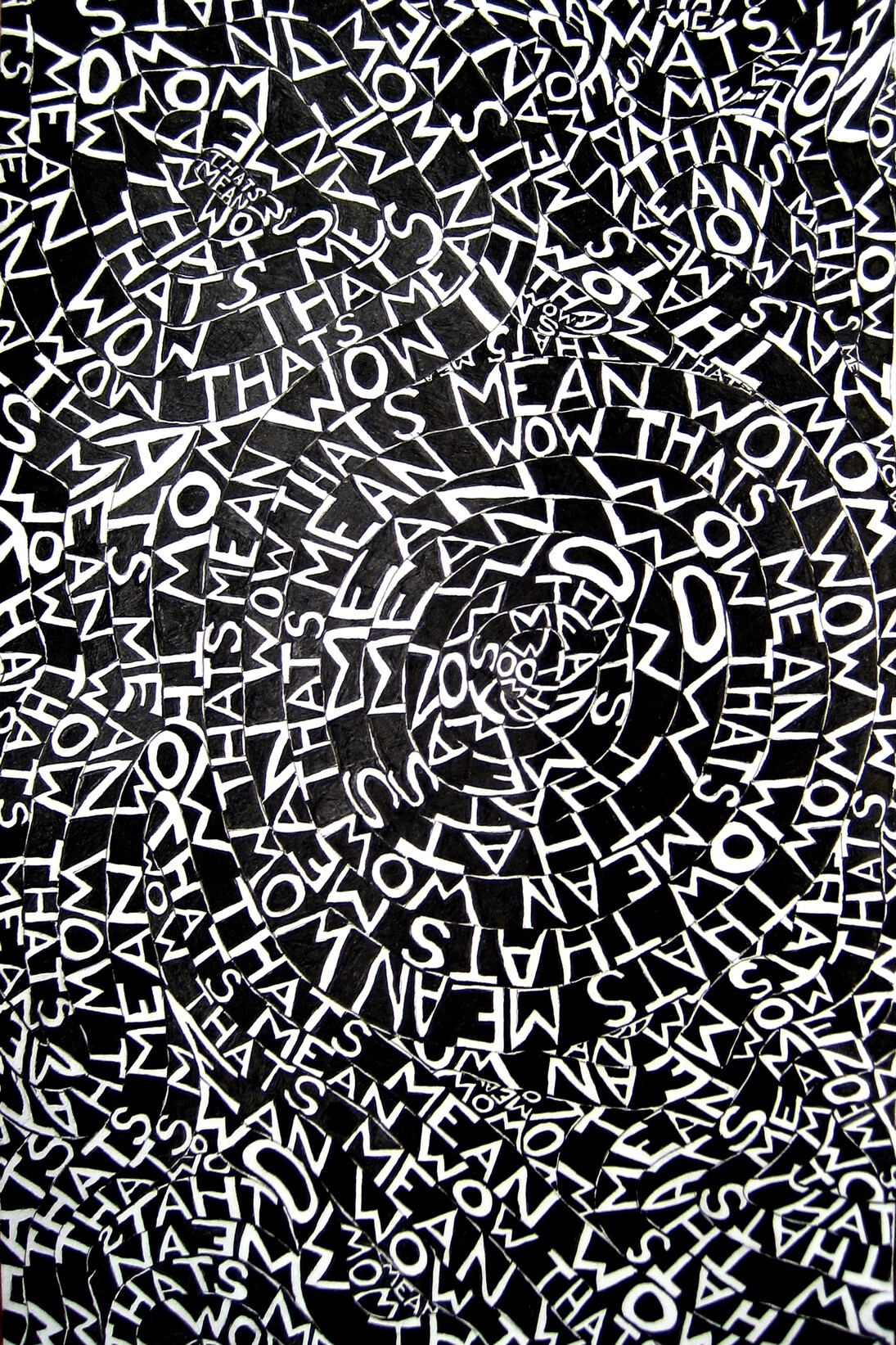 Trenton Doyle Hancock, Wow That’s Mean I, 2008, Pen on paper, 10 x 6 ½ inches. Courtesy the artist and James Cohan Gallery, New York
