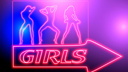Placa indicando o serviço de prostituição. A prostituição é a troca consciente de favores sexuais por dinheiro