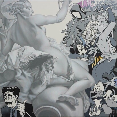 Silvio Fiorenzo, Graucho, 2015, 100 x 100 cm