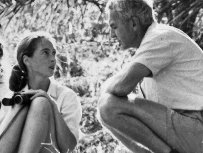 Robert Hinde with Jane Goodall