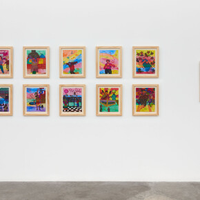 Installation view, Karla Diaz: Insomnia, Luis De Jesus Los Angeles, 2021. Courtesy of Luis De Jesus Los Angeles. Photography by Paul Salveson. © Carla Jay Harris. Courtesy of Luis De Jesus Los Angeles