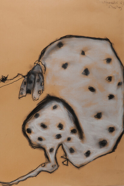 Pat Douthwaite, Dooley, 1983, pastel, 75 x 54 cm