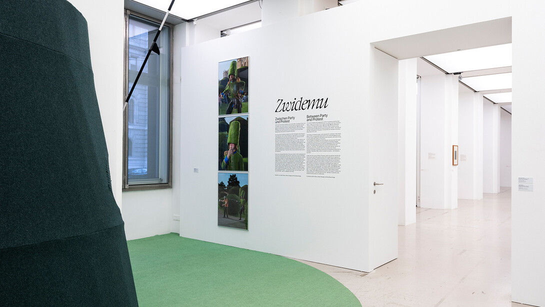 Zwidemu. Zwischen party und protest, ausstellungsansicht. Mit freundlicher genehmigung des Musa Museums