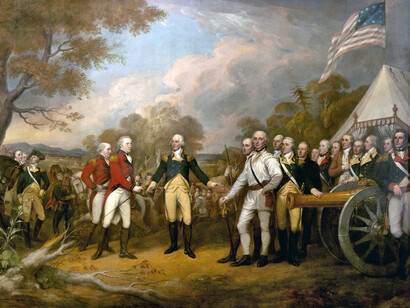 John Trumbull, Rendición del general británico John Burgoyne en Saratoga